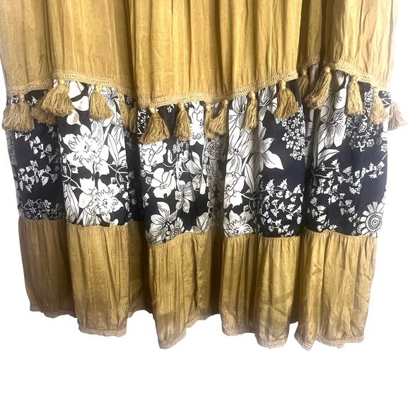Sacred Threads Maxi Skirt Sz Large NWT Boho Bohemian Hippie Peasant Earthy Artsy - Picture 8 of 8